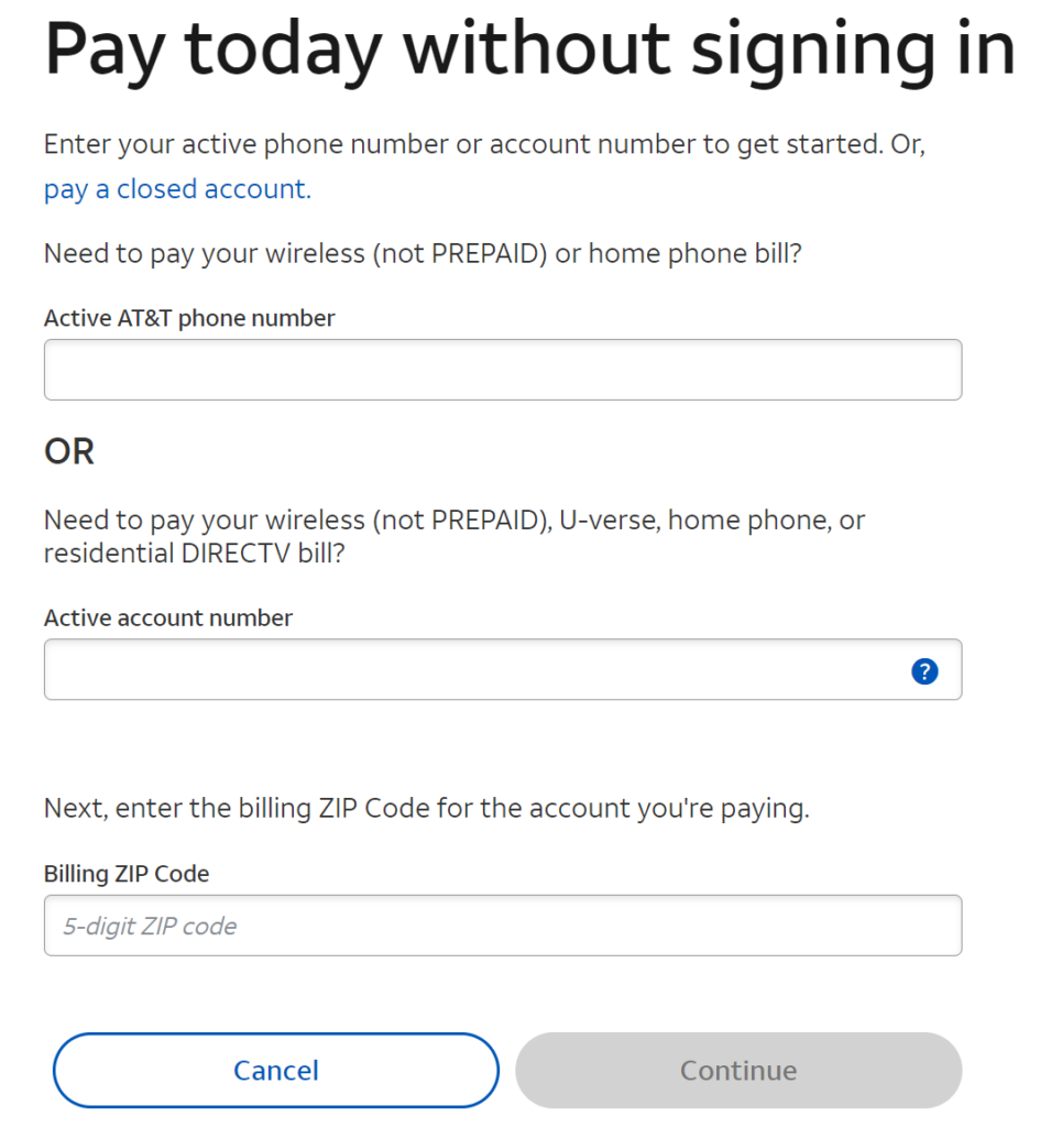 directv pay without signing in