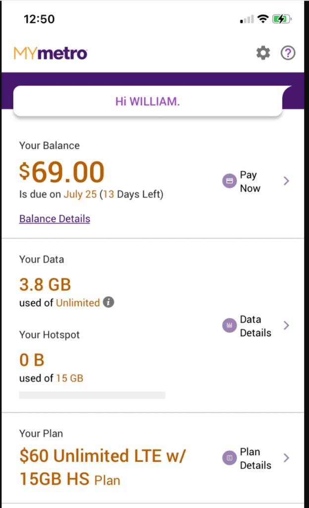 metro pcs monthly payments