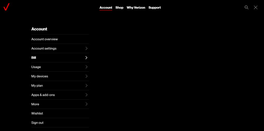 verizon wireless account overview