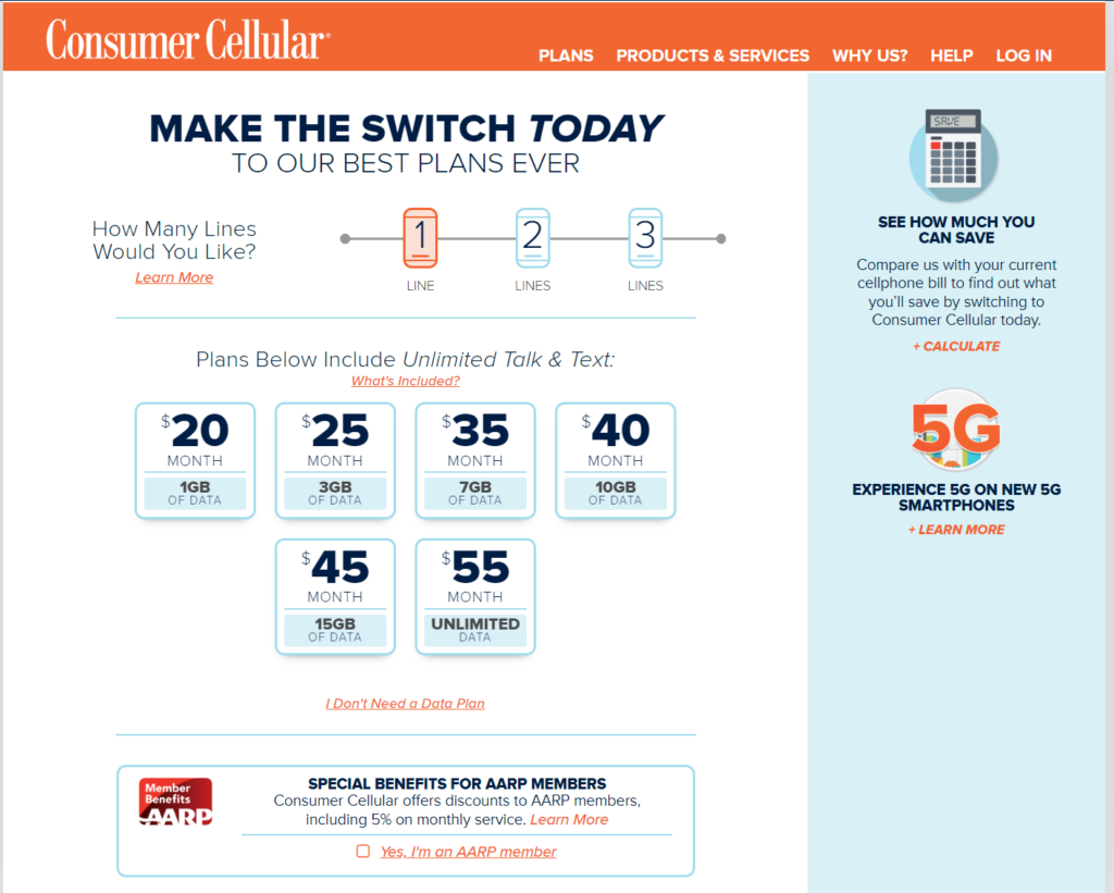 consumer cellular billing phone number