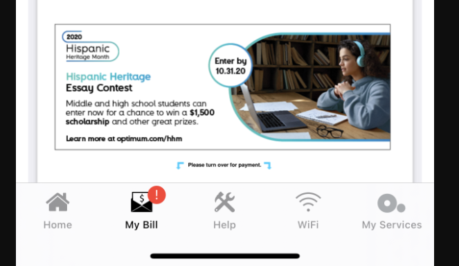 optimum support app pay bill