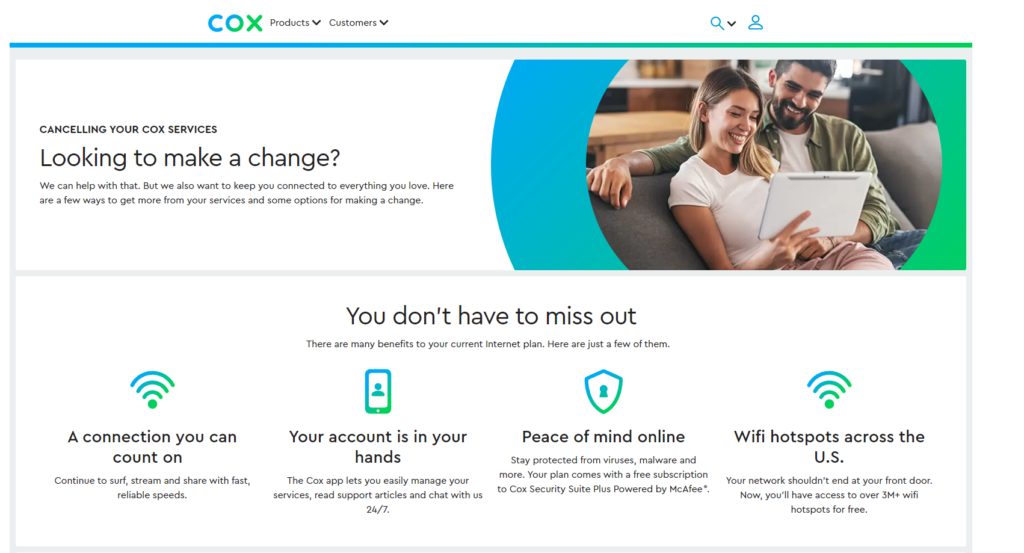 how to cancel cox internet