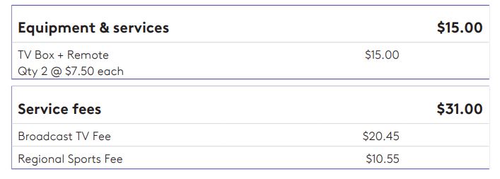 xfinity broadcast tv fees