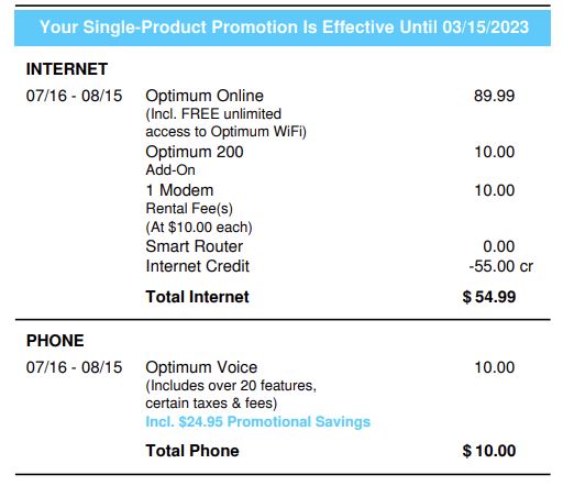 optimum online internet plans