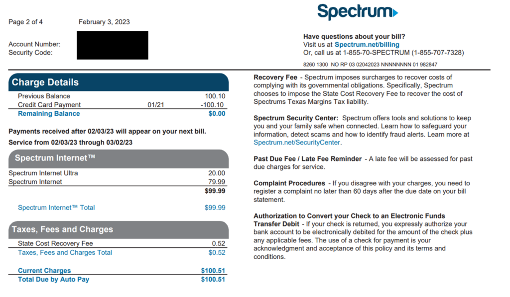 spectrum military discount