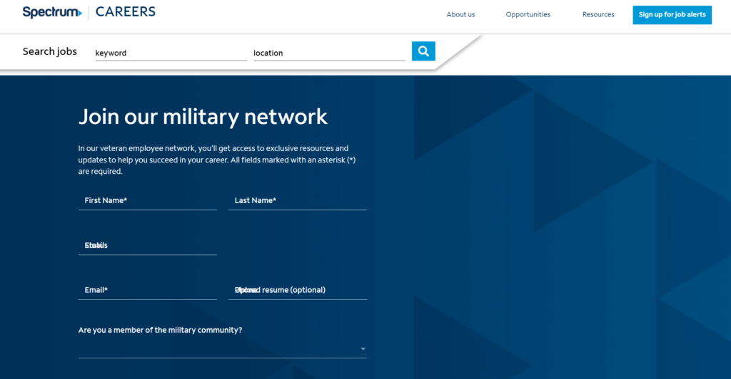 spectrum military network