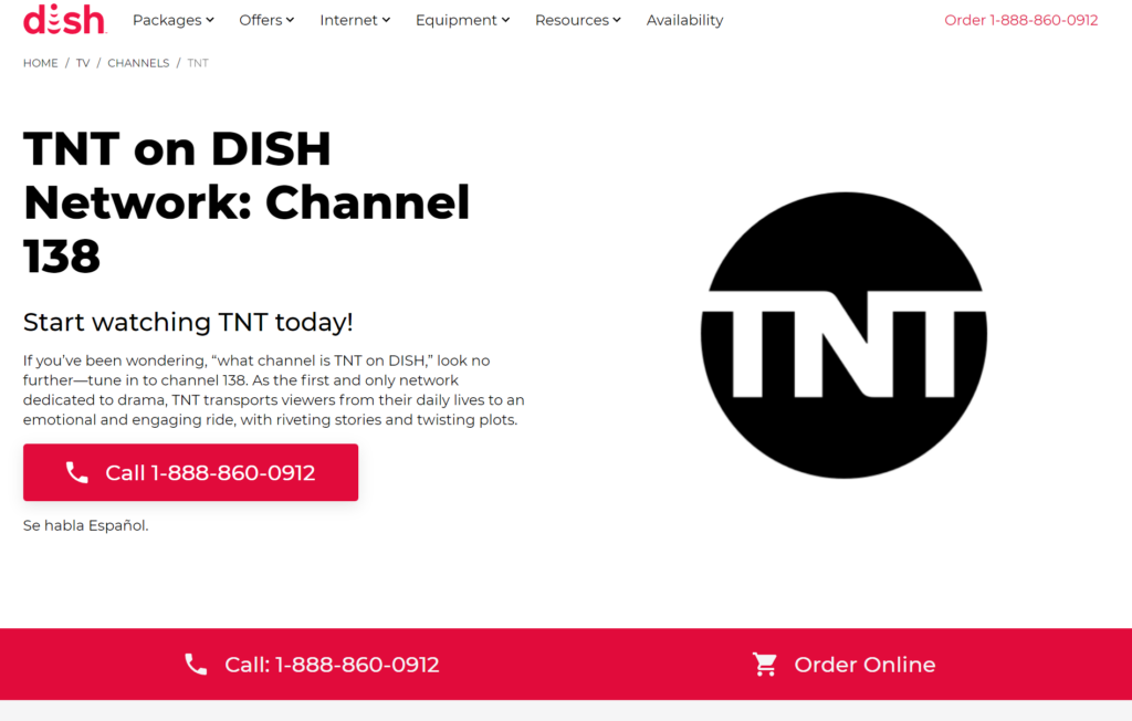 2023 TNT Dish Channel List