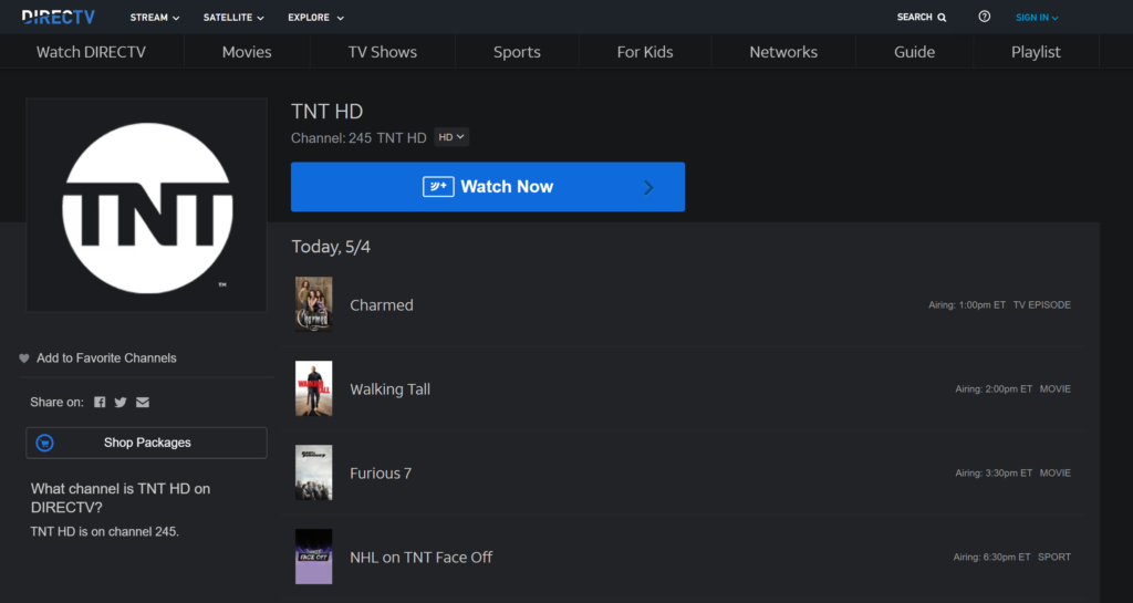 Channel Tnt On Directv 2025 Schedule - Liana Beatriz