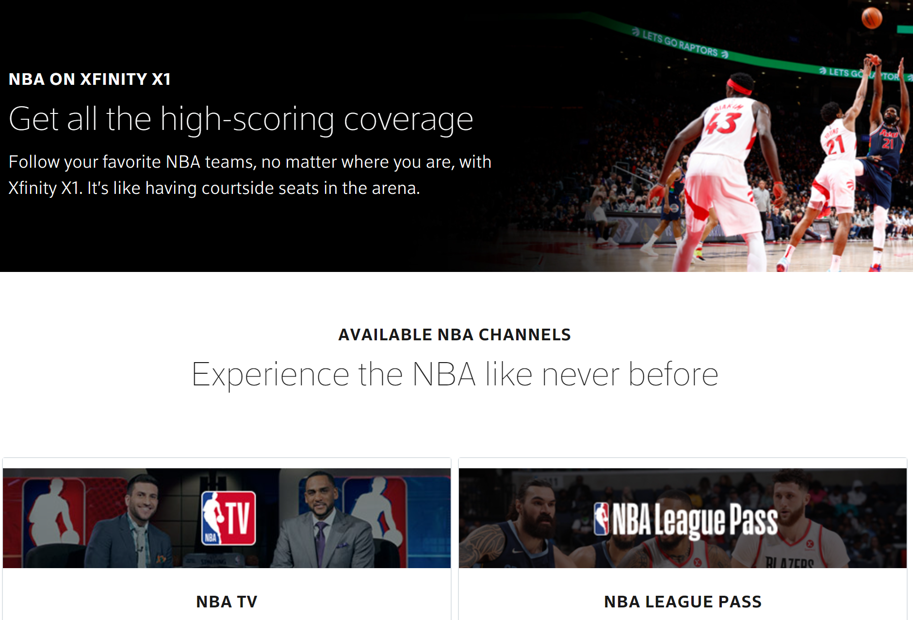 The 2024 Xfinity NBA TV Channel Guide