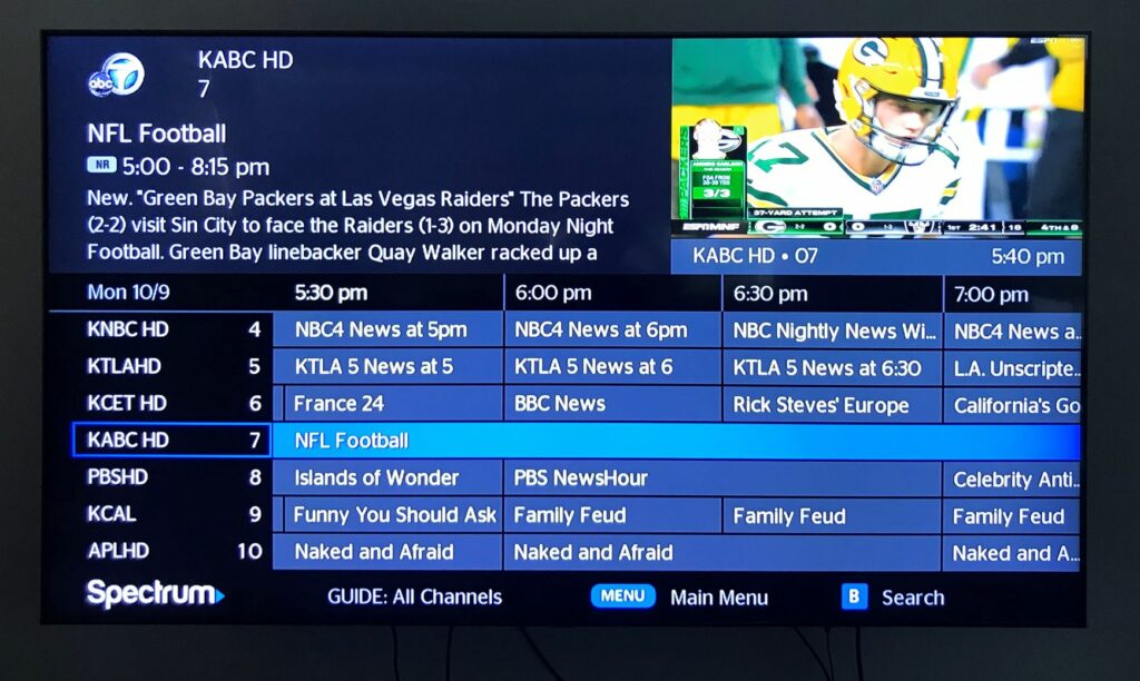 2024 Green Bay Packers Game Channel Number List
